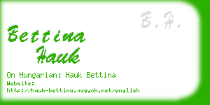 bettina hauk business card